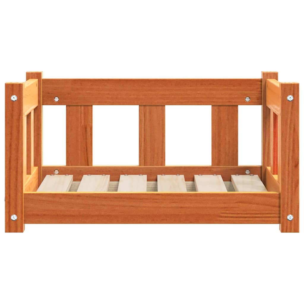 Letto per Cani 55 x 45 x 28 cm Legno Massello di Pino