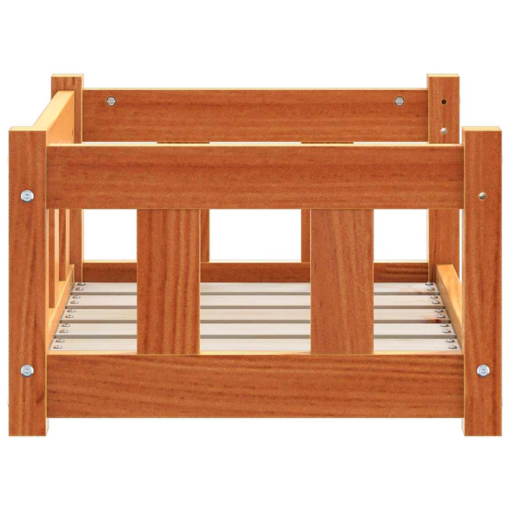 Letto per Cani 55 x 45 x 28 cm Legno Massello di Pino