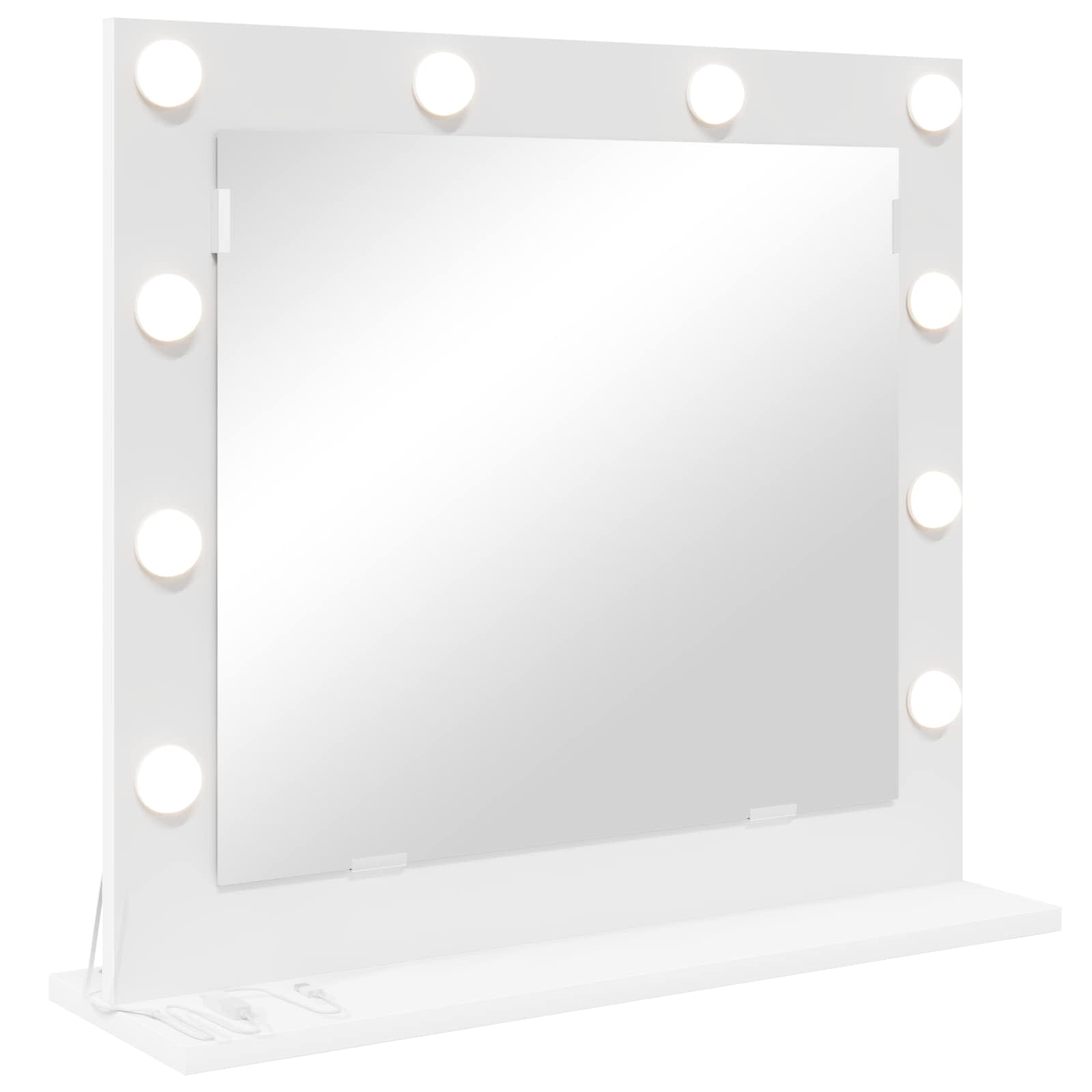 Specchio da Vanità Bianco 60 x 55 x 18 cm Rettangolare