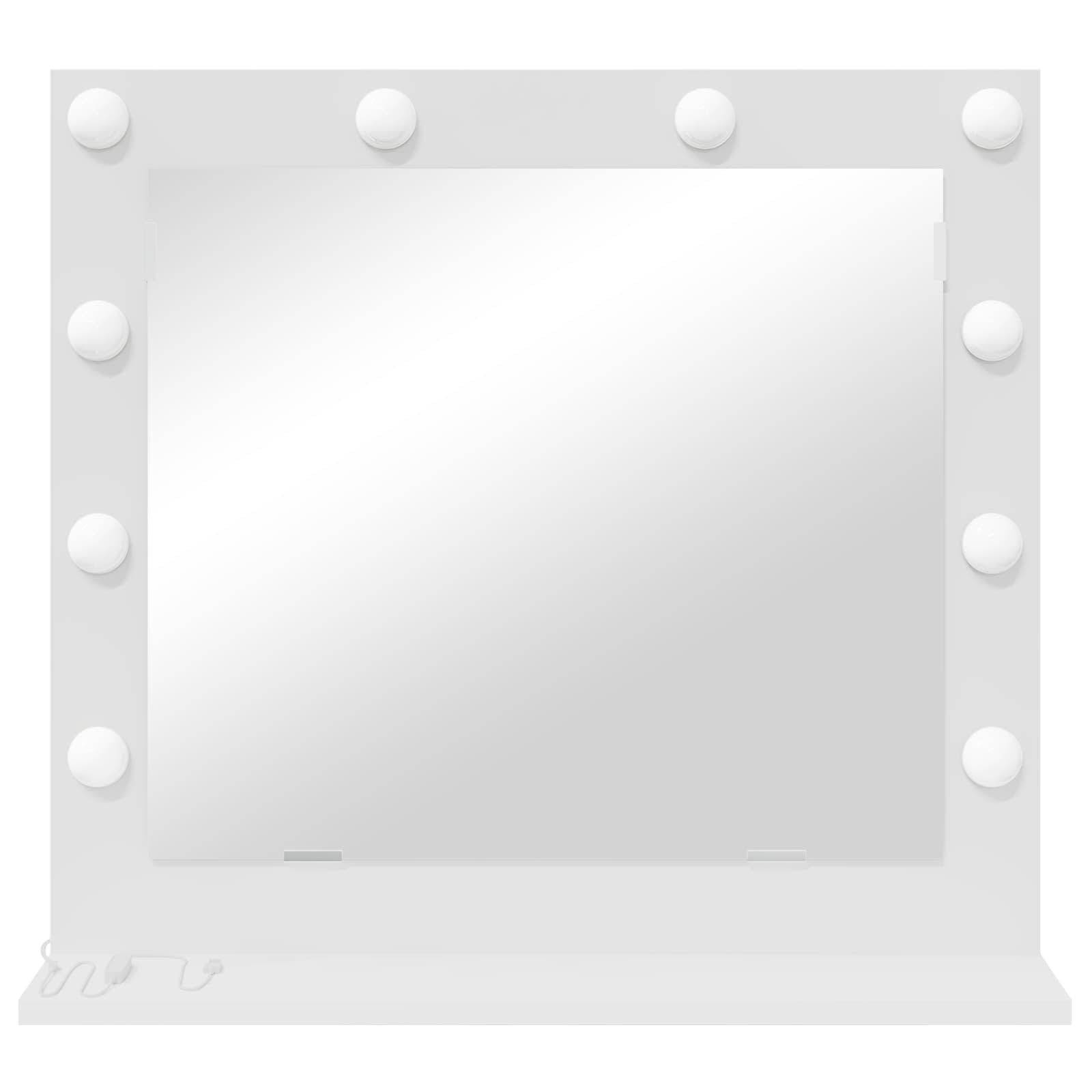 Specchio da Vanità Bianco 60 x 55 x 18 cm Rettangolare