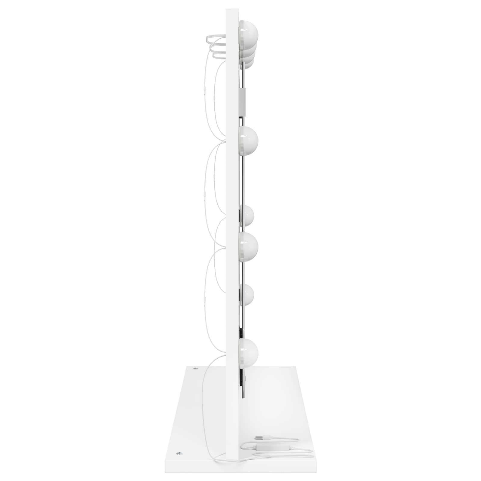 Specchio da Vanità Bianco 60 x 55 x 18 cm Rettangolare