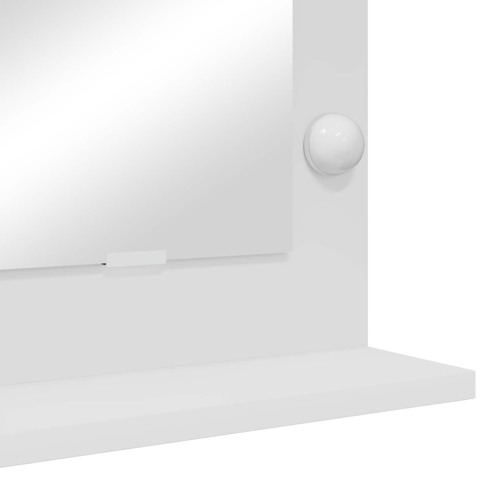 Specchio da Vanità Bianco 60 x 55 x 18 cm Rettangolare