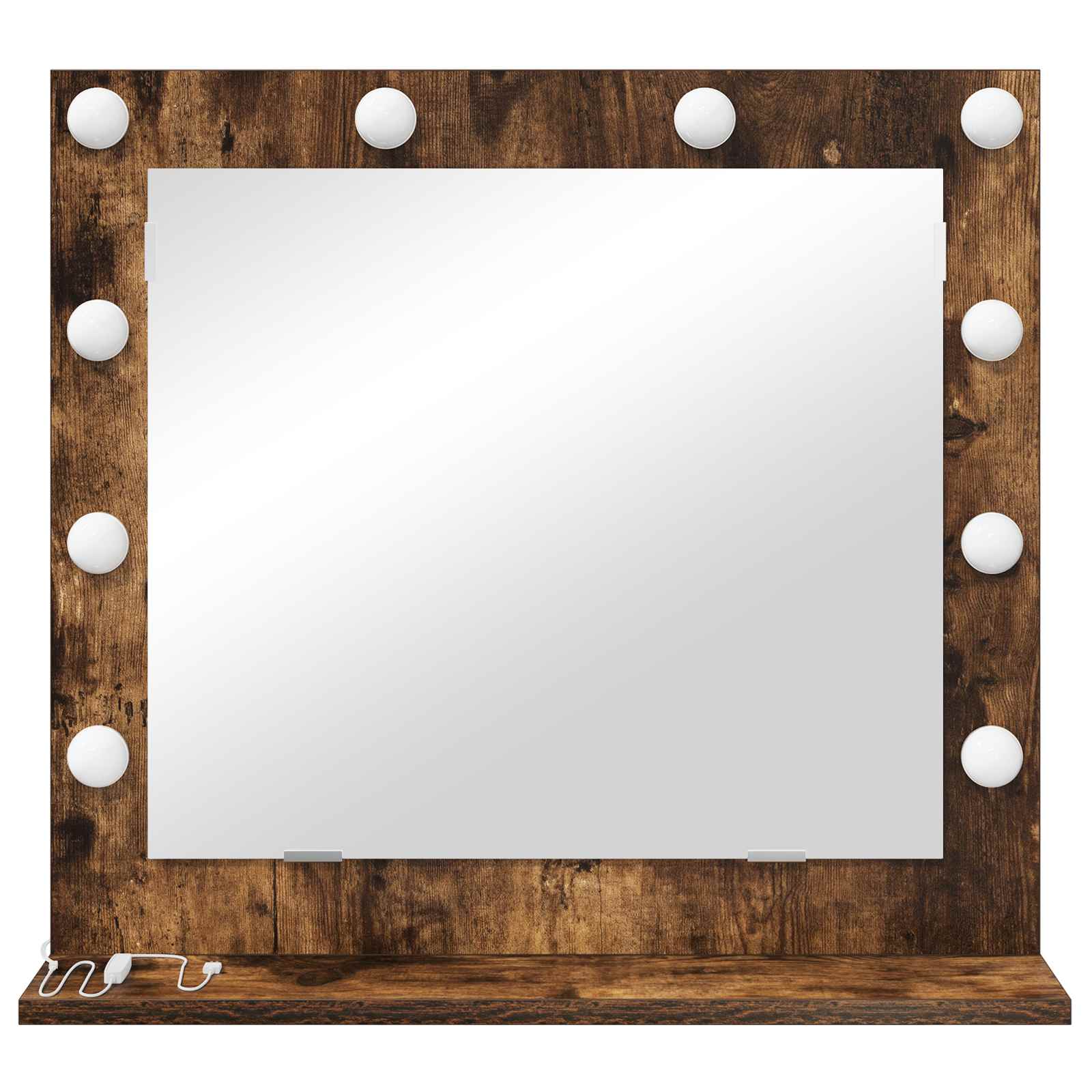 Specchio da Vanità Rovere fumé 60 x 55 x 18 cm Rettangolare