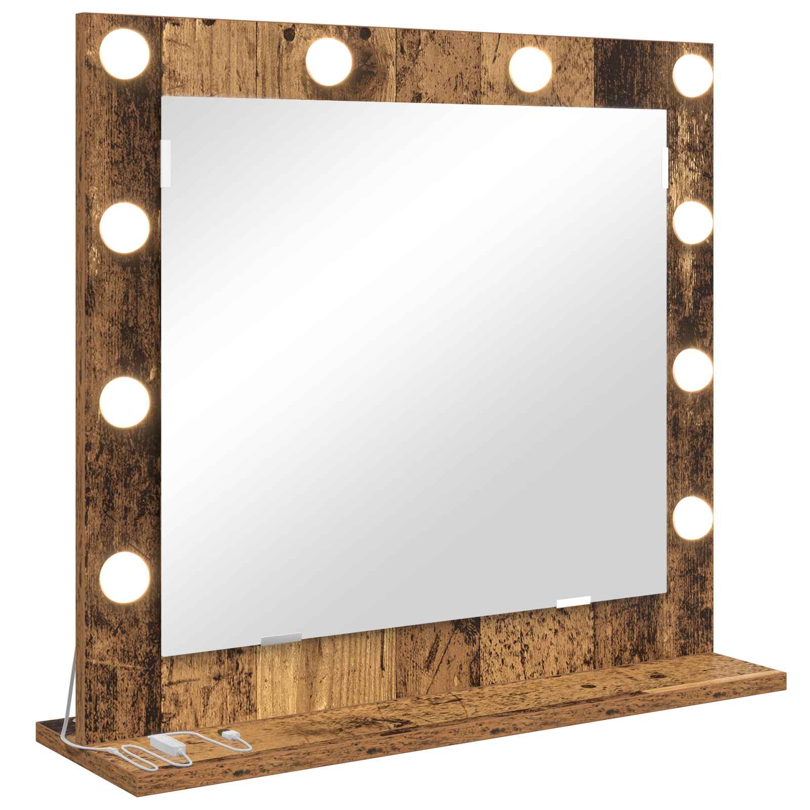 Specchio da Vanità Legno vecchio 60 x 55 x 18 cm Rettangolare