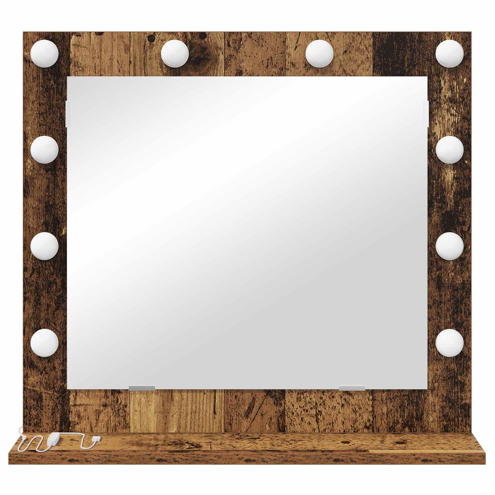 Specchio da Vanità Legno vecchio 60 x 55 x 18 cm Rettangolare