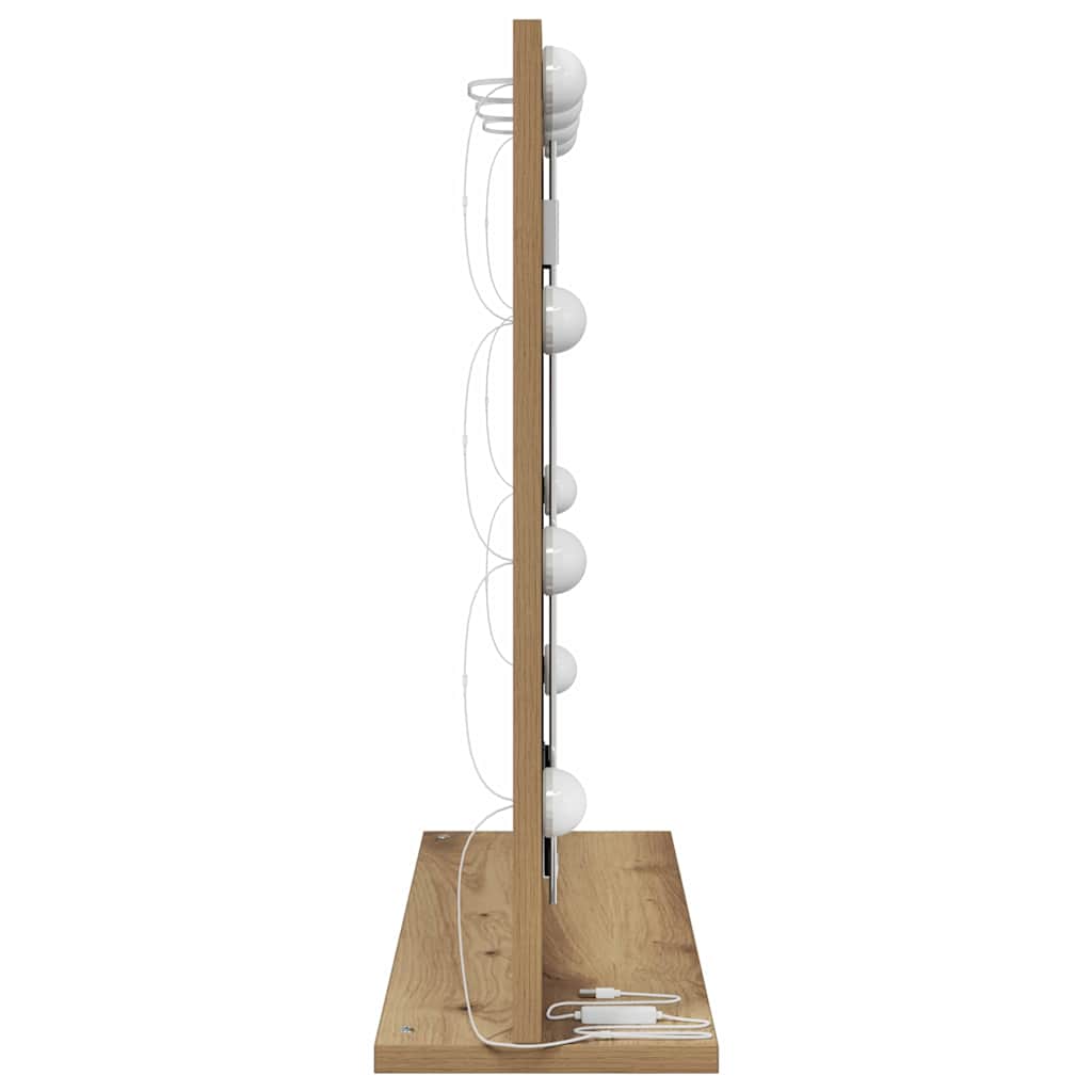 Specchio da Vanità Rovere artigianale 60 x 55 x 18 cm