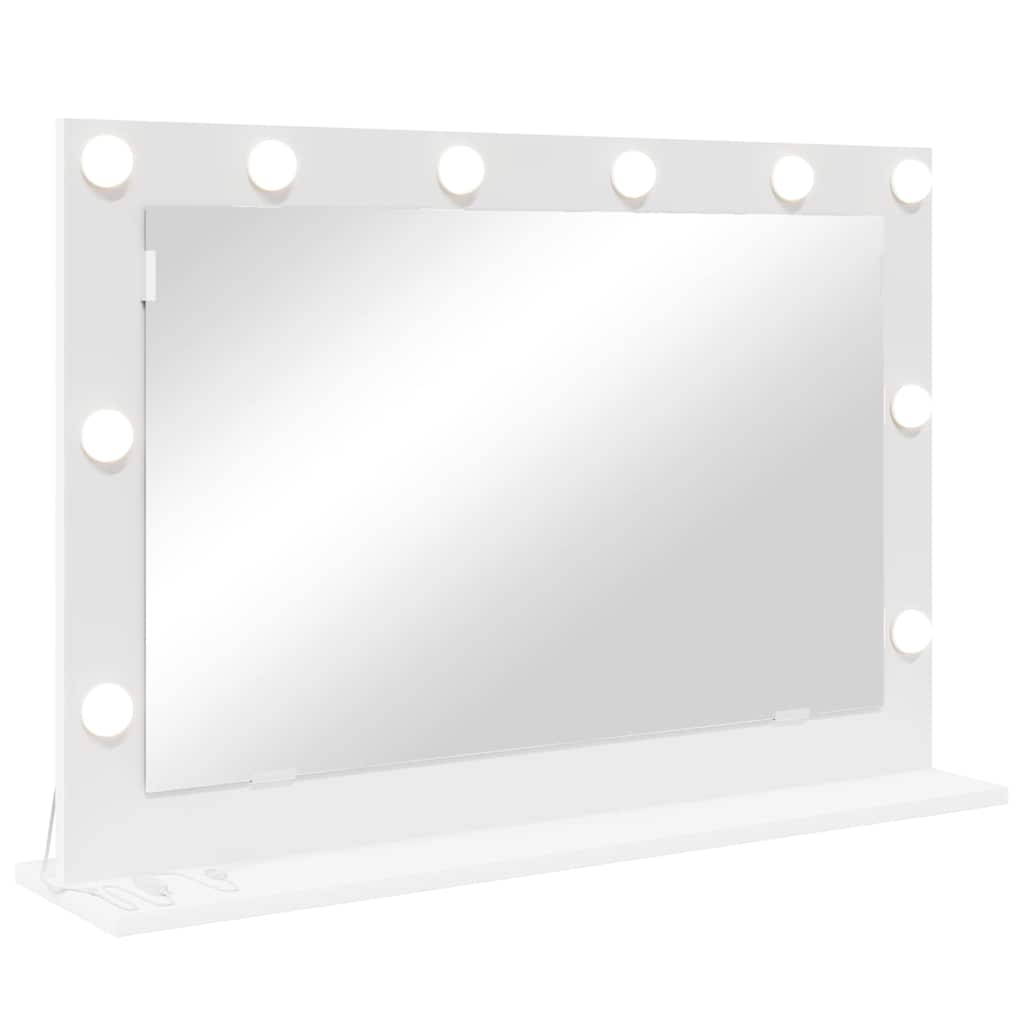 Specchio da Vanità Bianco 80 x 15 x 18 cm Rettangolare