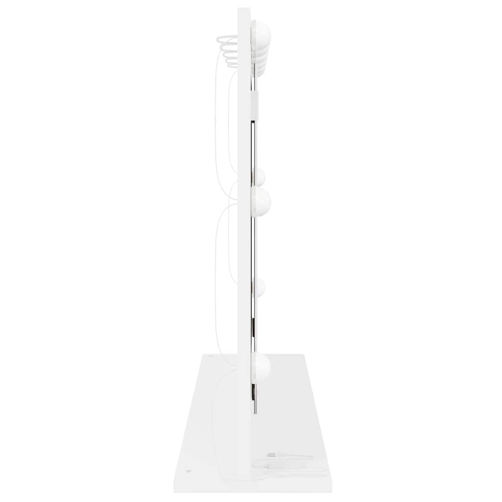Specchio da Vanità Bianco 80 x 15 x 18 cm Rettangolare