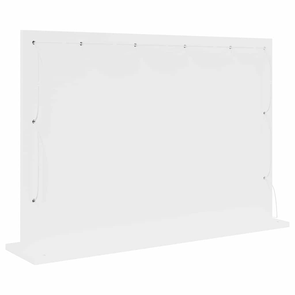 Specchio da Vanità Bianco 80 x 15 x 18 cm Rettangolare