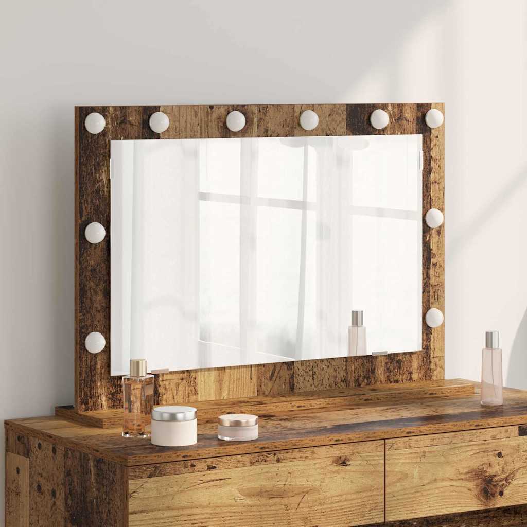 Specchio da Vanità Legno vecchio 80 x 55 x 18 cm Rettangolare