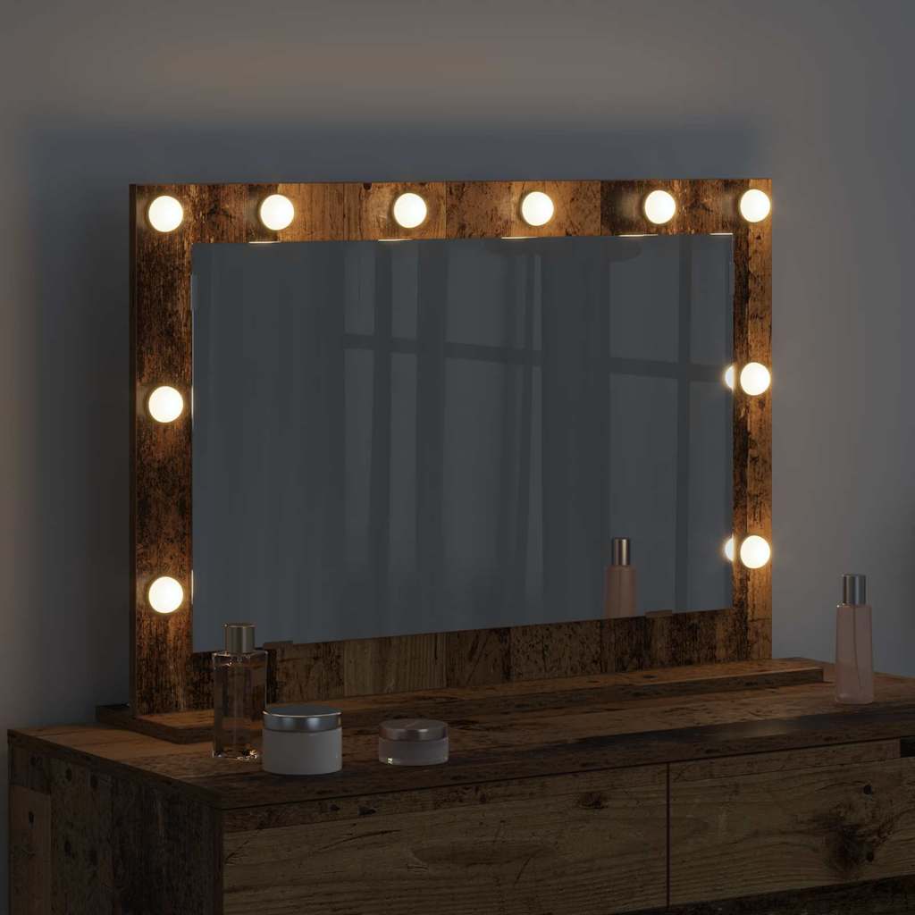 Specchio da Vanità Legno vecchio 80 x 55 x 18 cm Rettangolare