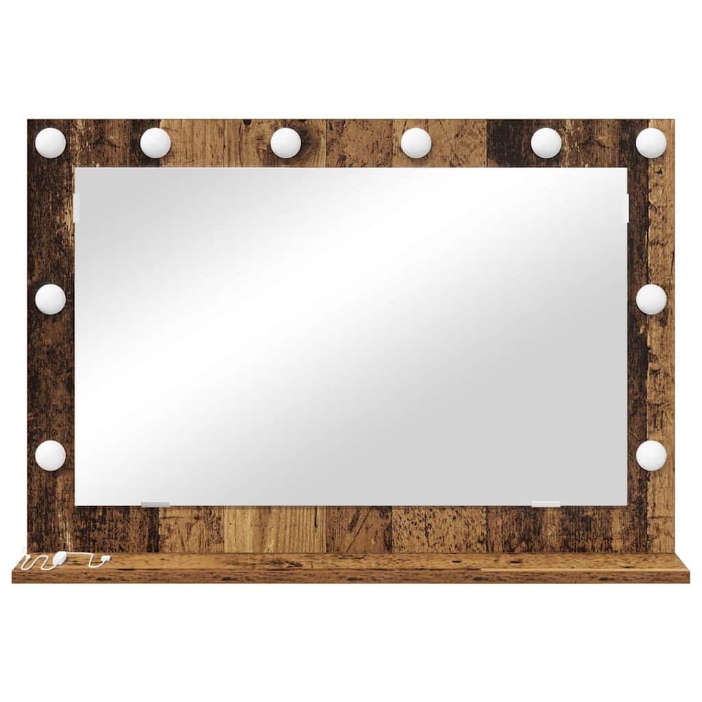 Specchio da Vanità Legno vecchio 80 x 55 x 18 cm Rettangolare