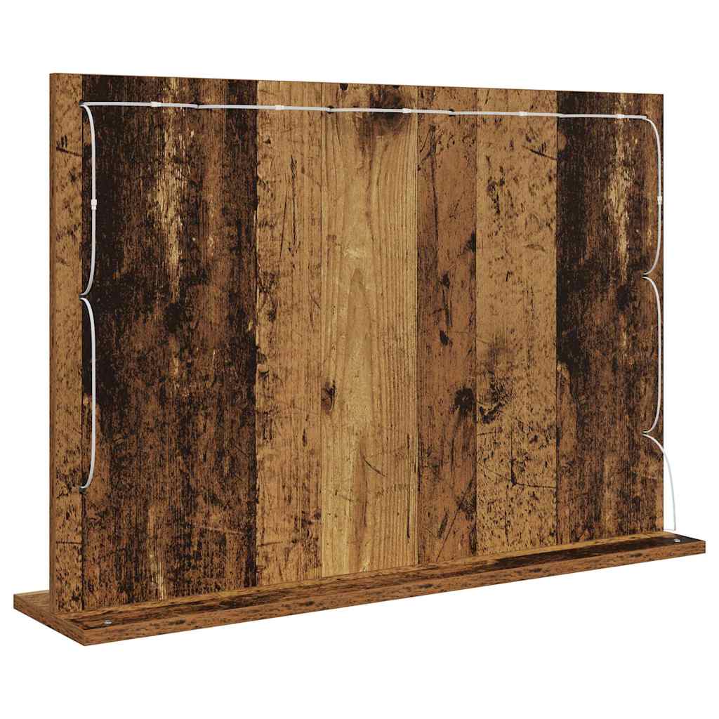 Specchio da Vanità Legno vecchio 80 x 55 x 18 cm Rettangolare