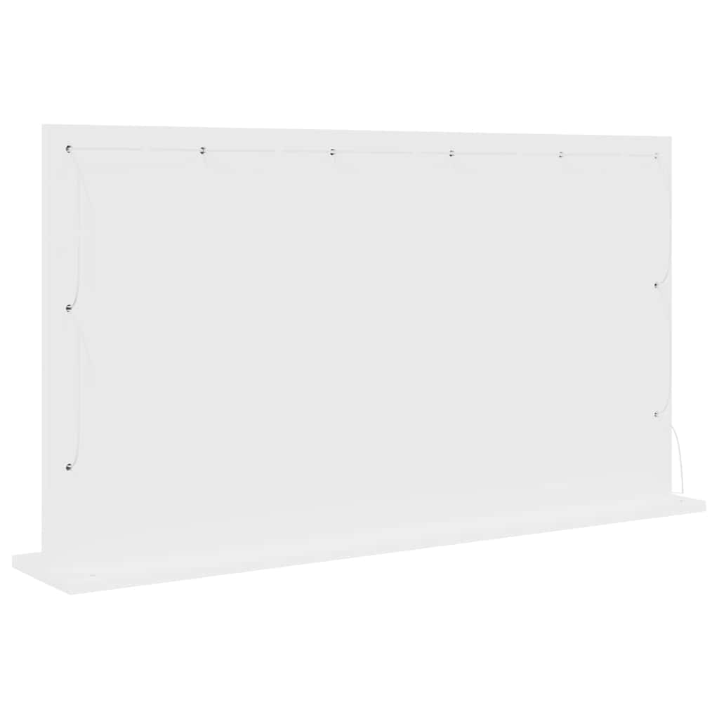 Specchio da Vanità Bianco 100 x 55 x 18 cm Rettangolare
