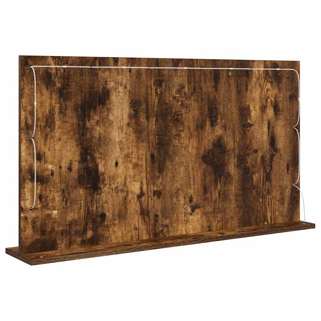Specchio da Vanità Rovere fumé 100 x 55 x 18 cm Rettangolare