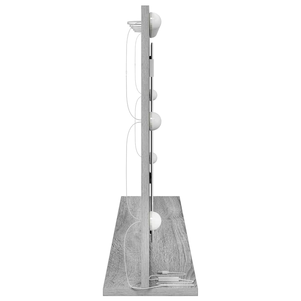 Specchio da Vanità Grigio Sonoma 100 x 55 x 18 cm Rettangolare