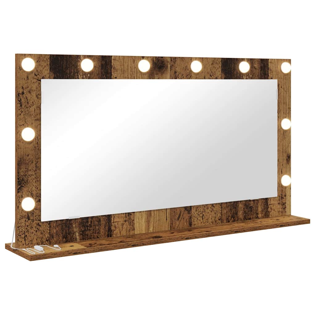 Specchio da Vanità Legno vecchio 100 x 55 x 18 cm Rettangolare
