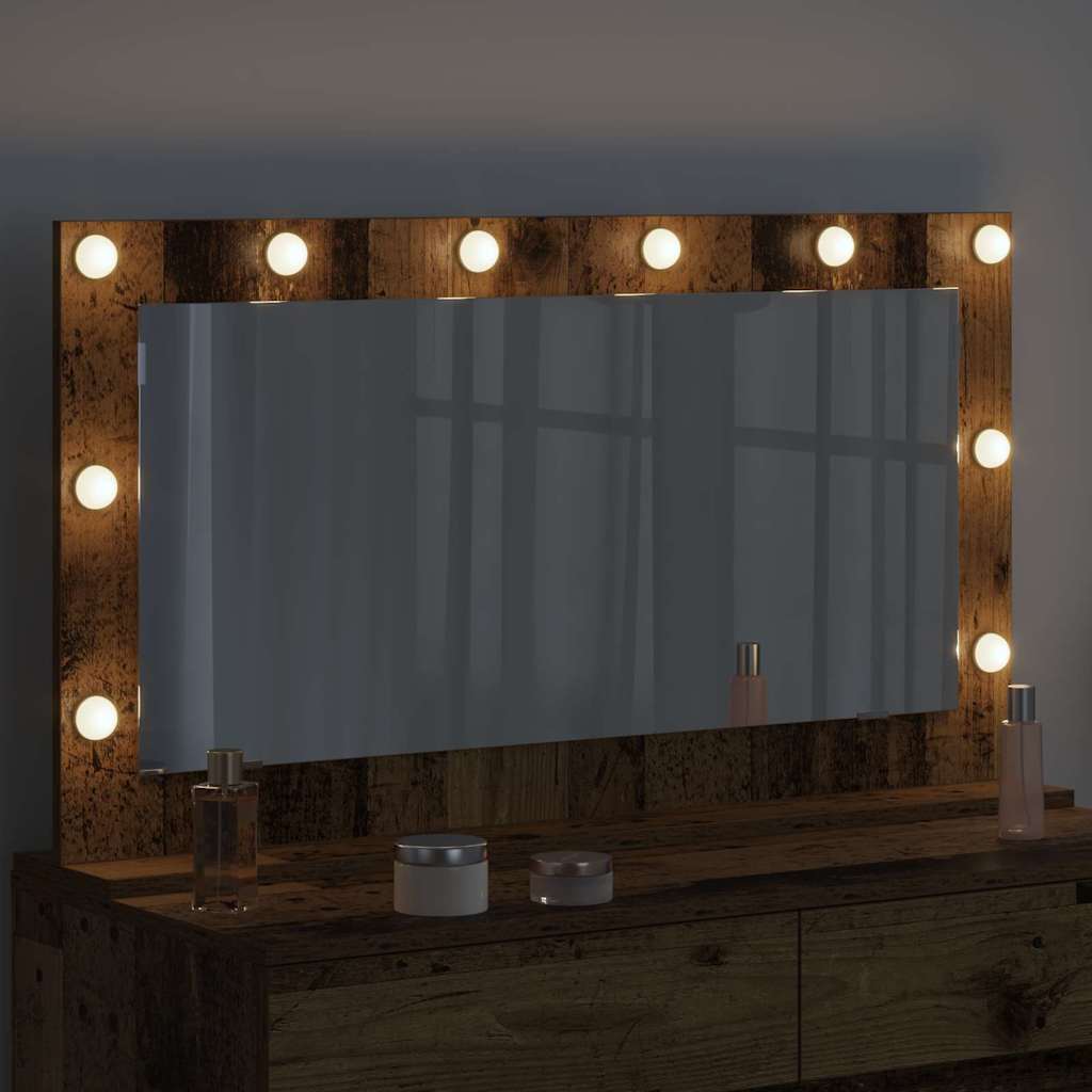 Specchio da Vanità Legno vecchio 100 x 55 x 18 cm Rettangolare