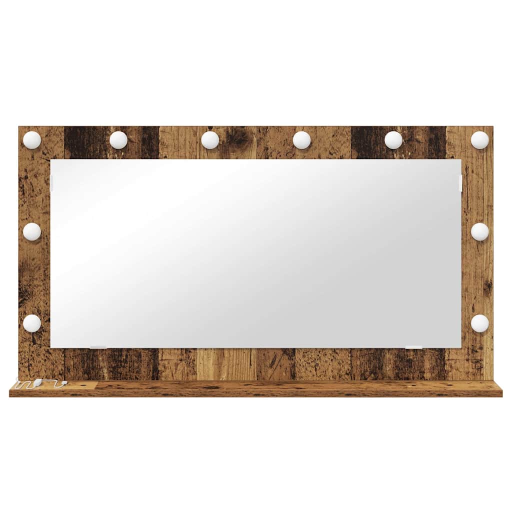 Specchio da Vanità Legno vecchio 100 x 55 x 18 cm Rettangolare