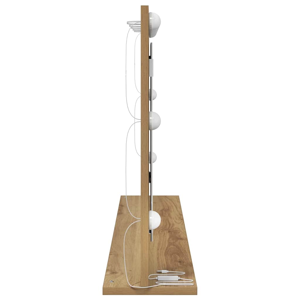 Specchio da Vanità Rovere artigianale 100 x 55 x 18 cm