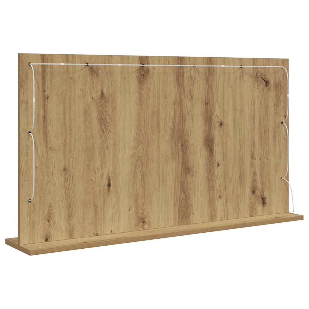 Specchio da Vanità Rovere artigianale 100 x 55 x 18 cm