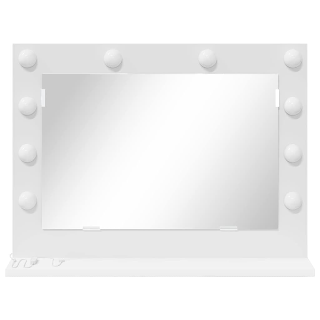 Specchio da Vanità Bianco 60 x 45 x 18 cm Rettangolare