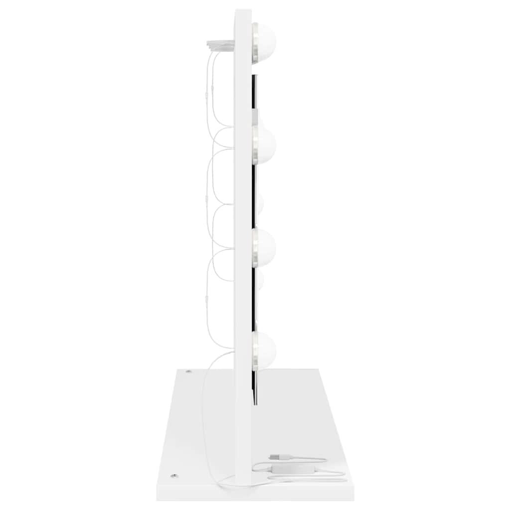 Specchio da Vanità Bianco 60 x 45 x 18 cm Rettangolare