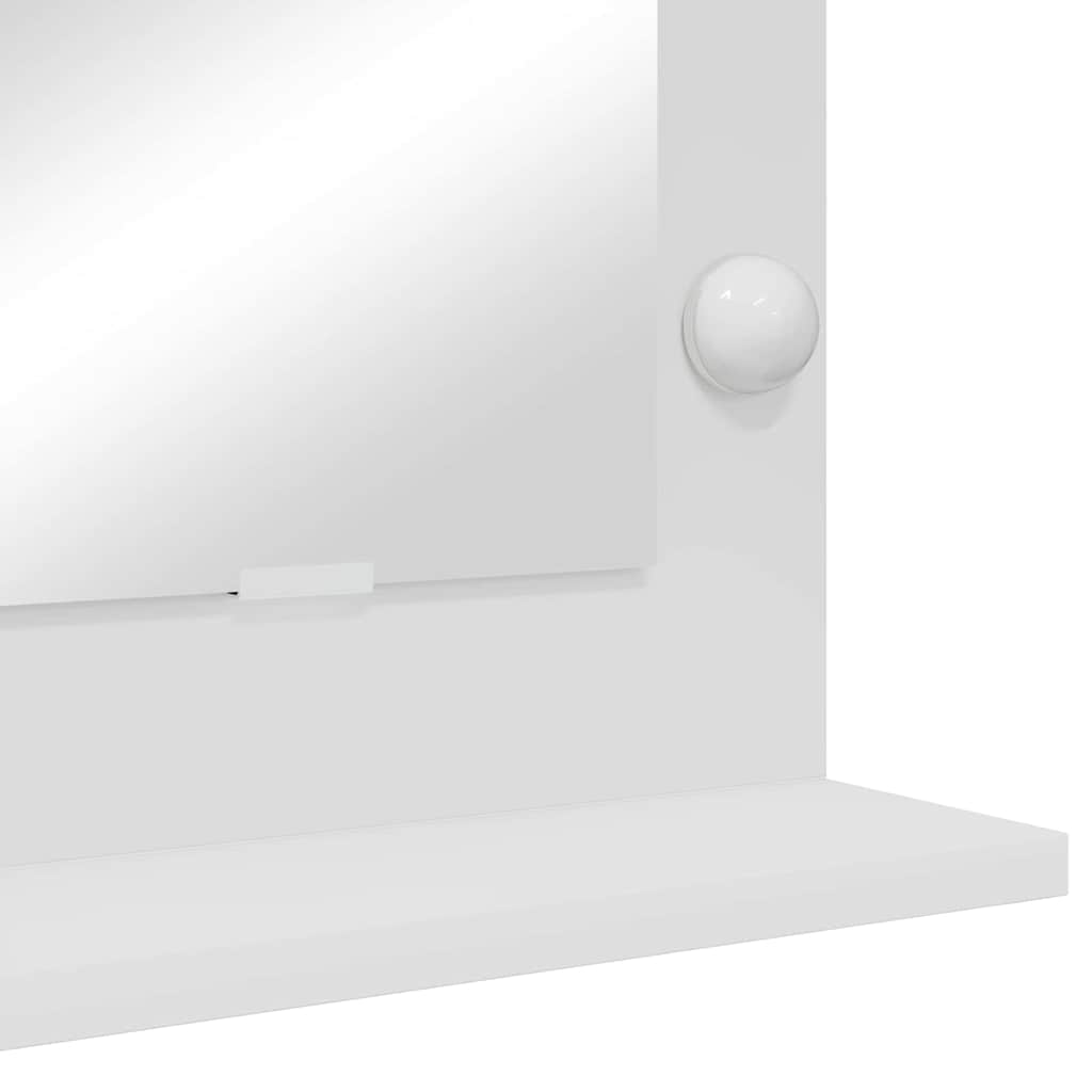 Specchio da Vanità Bianco 60 x 45 x 18 cm Rettangolare