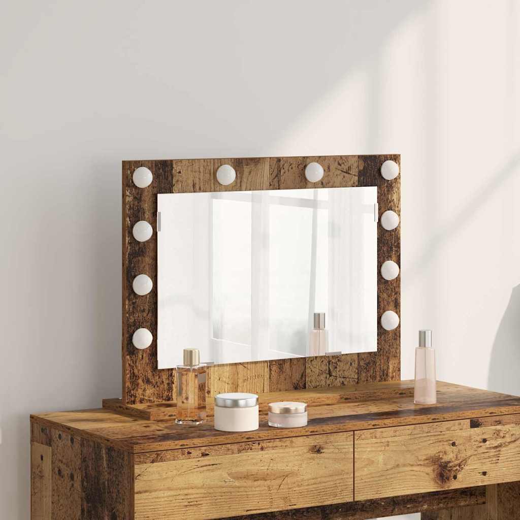 Specchio da Vanità Legno vecchio 60 x 45 x 18 cm Rettangolare