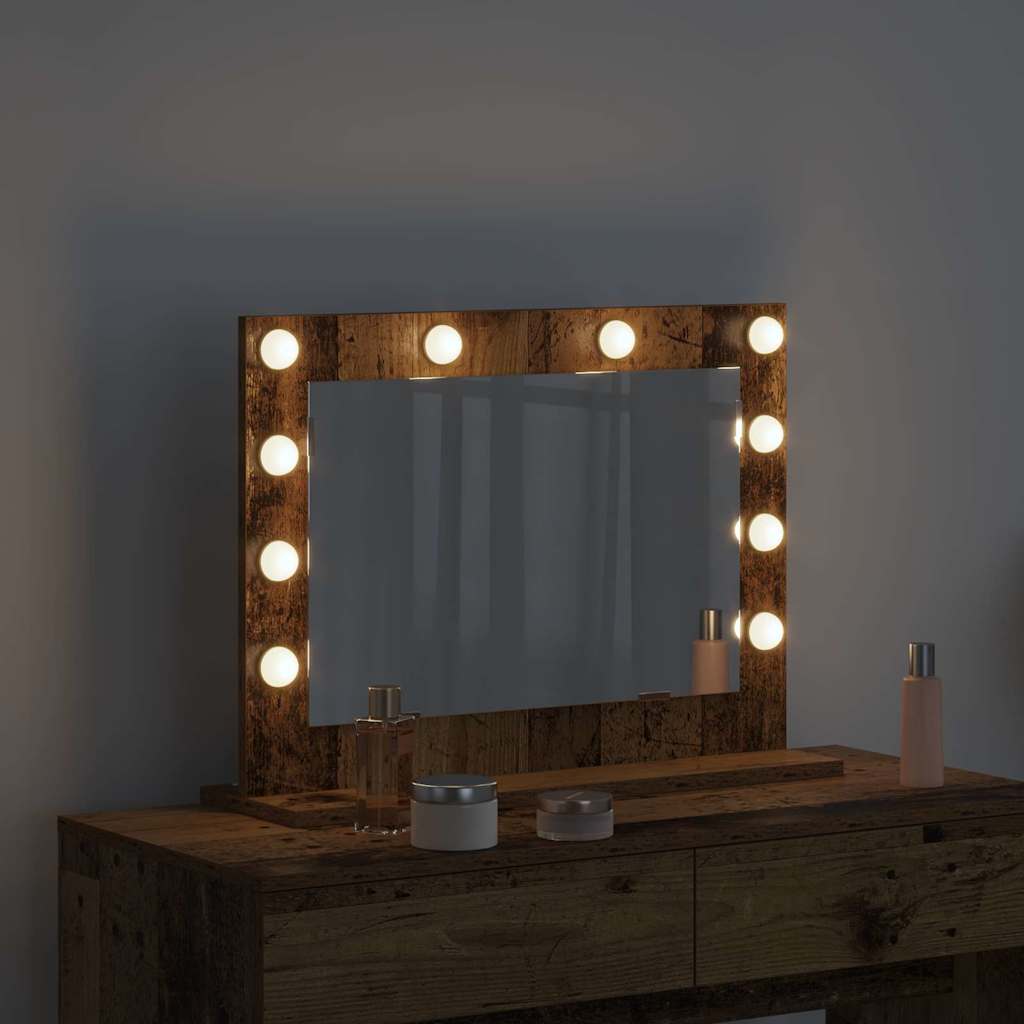 Specchio da Vanità Legno vecchio 60 x 45 x 18 cm Rettangolare
