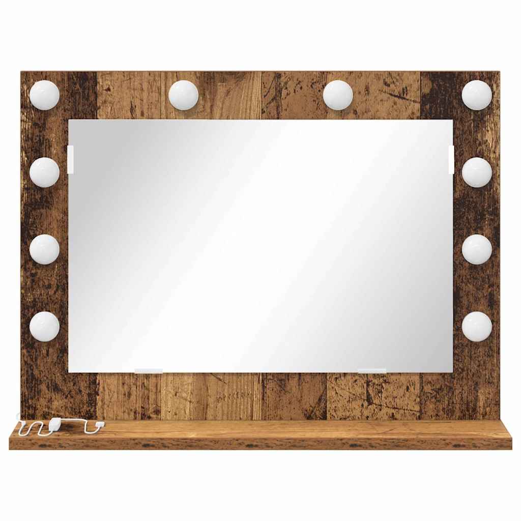 Specchio da Vanità Legno vecchio 60 x 45 x 18 cm Rettangolare
