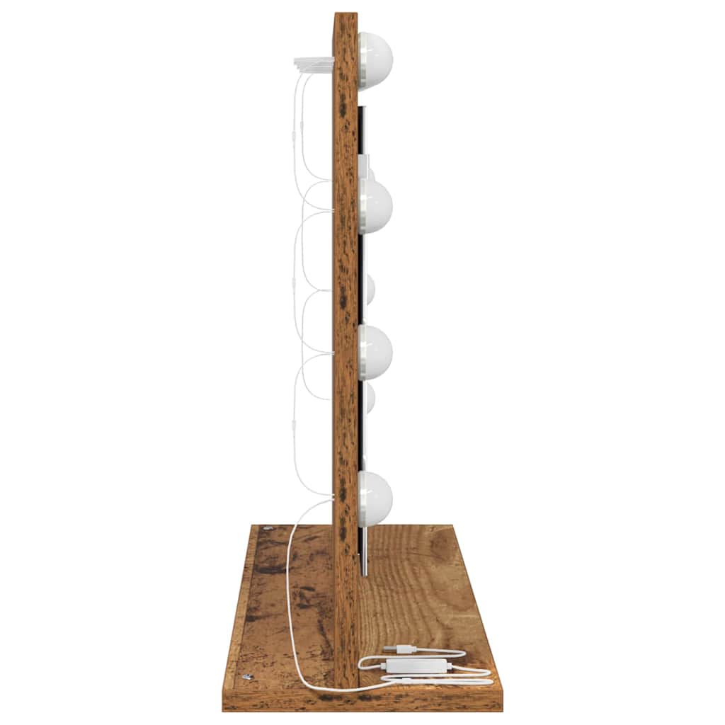 Specchio da Vanità Legno vecchio 60 x 45 x 18 cm Rettangolare