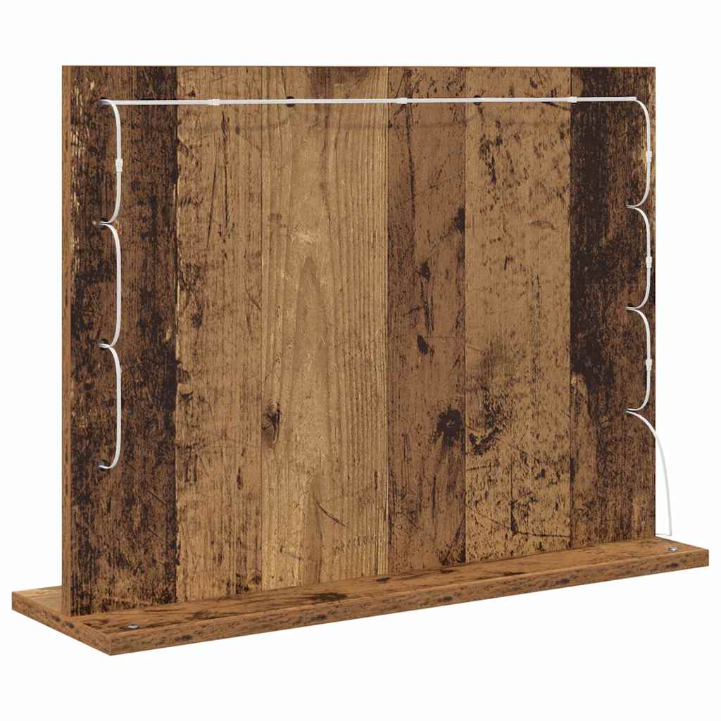 Specchio da Vanità Legno vecchio 60 x 45 x 18 cm Rettangolare