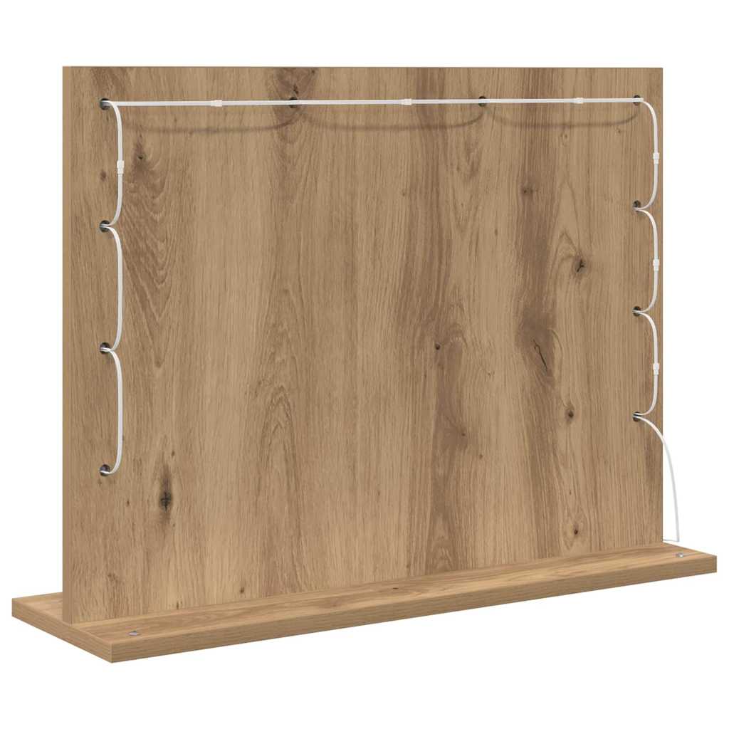 Specchio da Vanità Rovere artigianale 60 x 45 x 18 cm