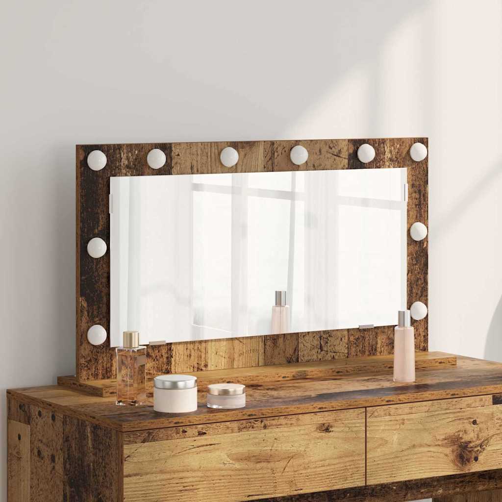 Specchio da Vanità Legno vecchio 80 x 45 x 18 cm Rettangolare