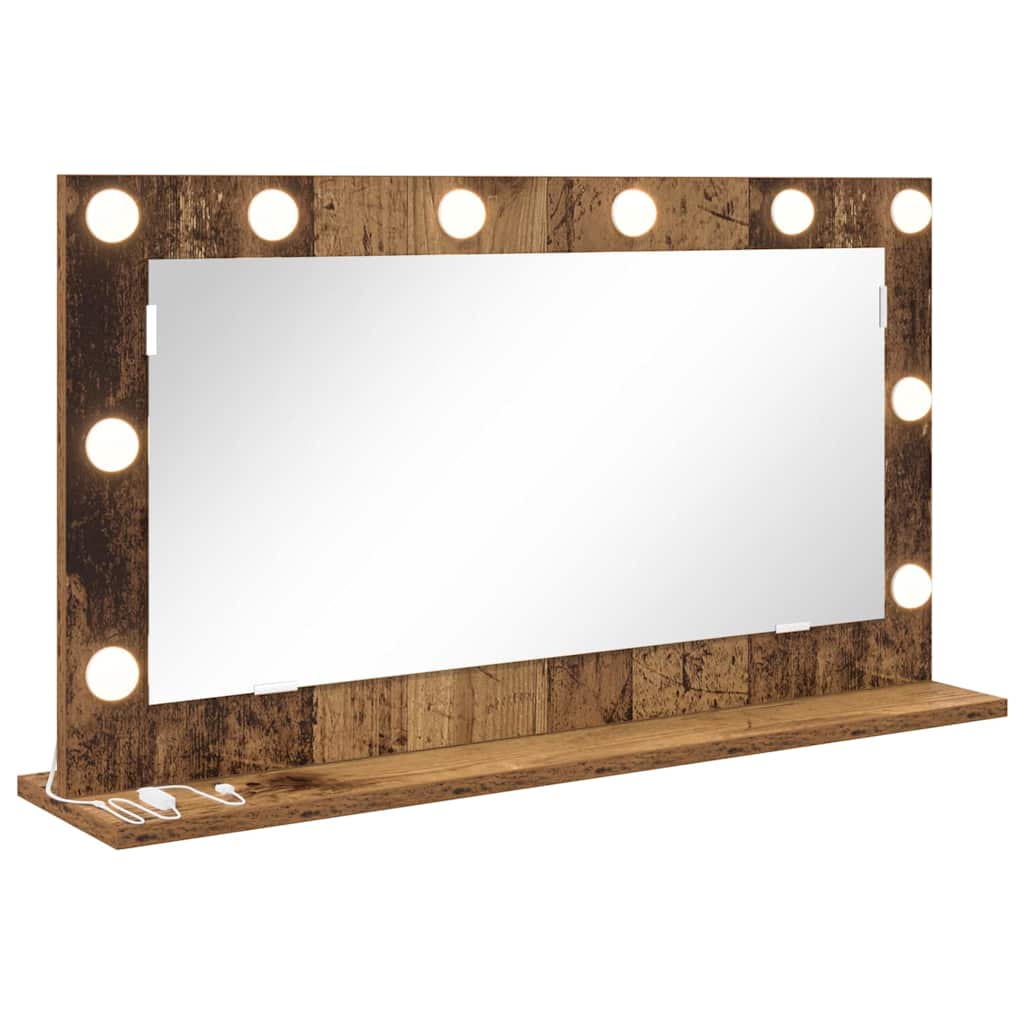 Specchio da Vanità Legno vecchio 80 x 45 x 18 cm Rettangolare