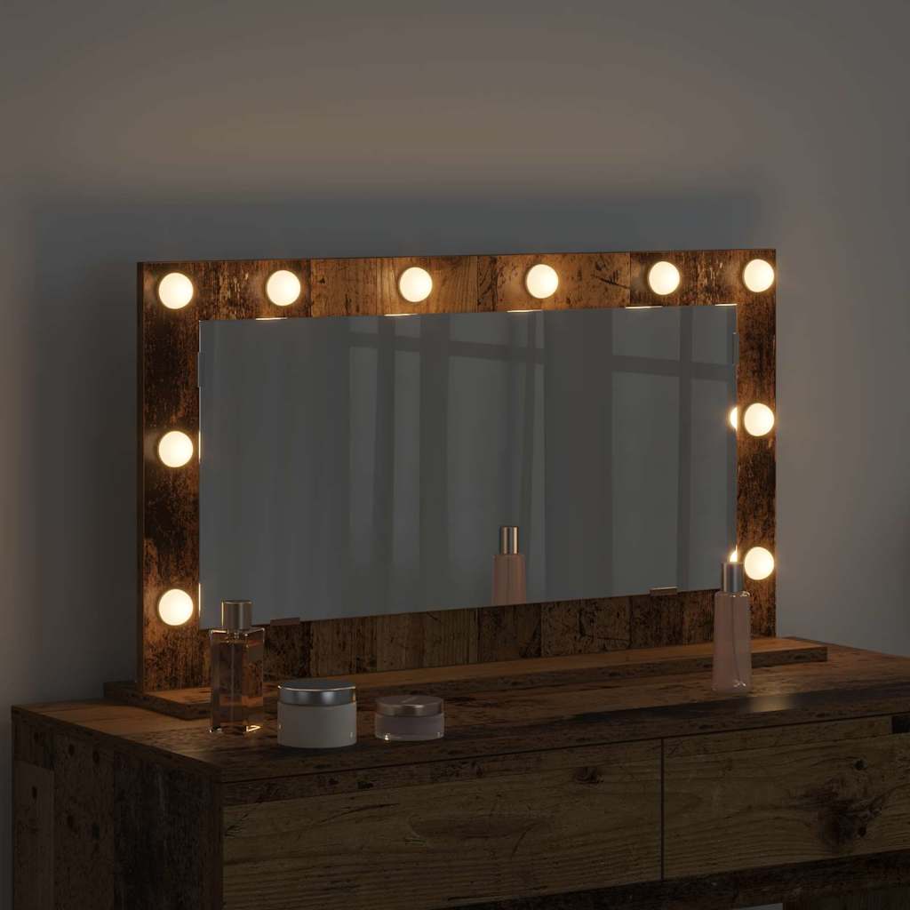 Specchio da Vanità Legno vecchio 80 x 45 x 18 cm Rettangolare