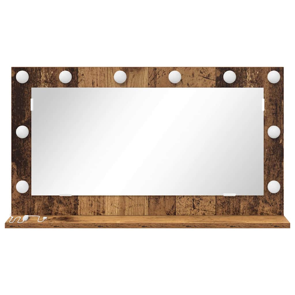 Specchio da Vanità Legno vecchio 80 x 45 x 18 cm Rettangolare
