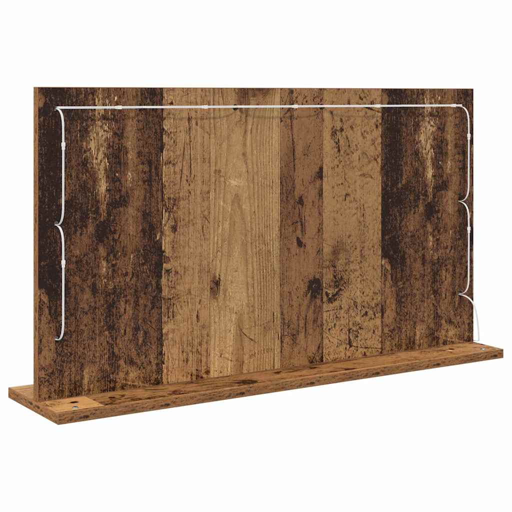 Specchio da Vanità Legno vecchio 80 x 45 x 18 cm Rettangolare