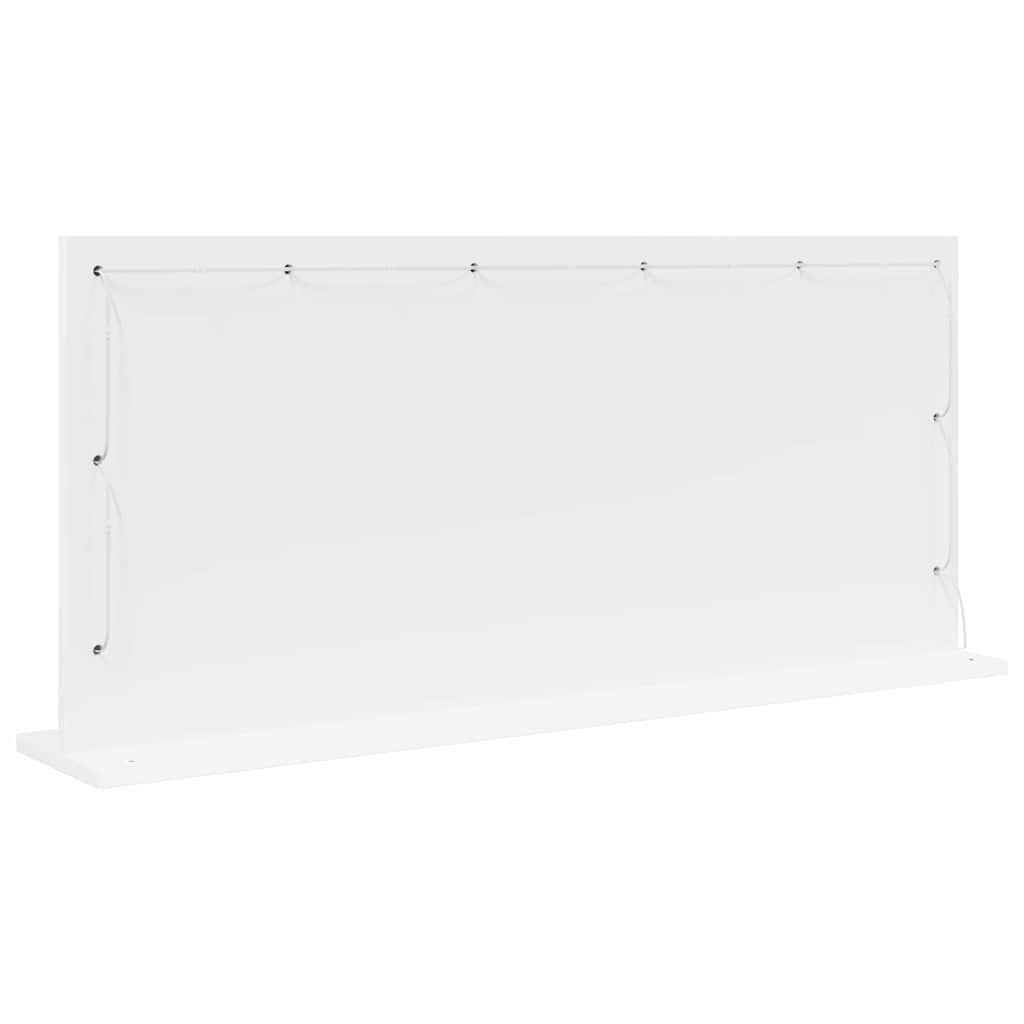 Specchio da Vanità Rettangolare Bianco 100 x 45 x 18 cm