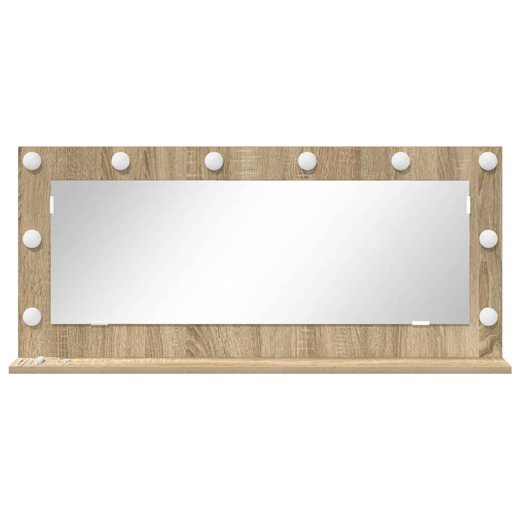 Specchio da Vanità Rovere Sonoma 100 x 45 x 18 cm Rettangolare