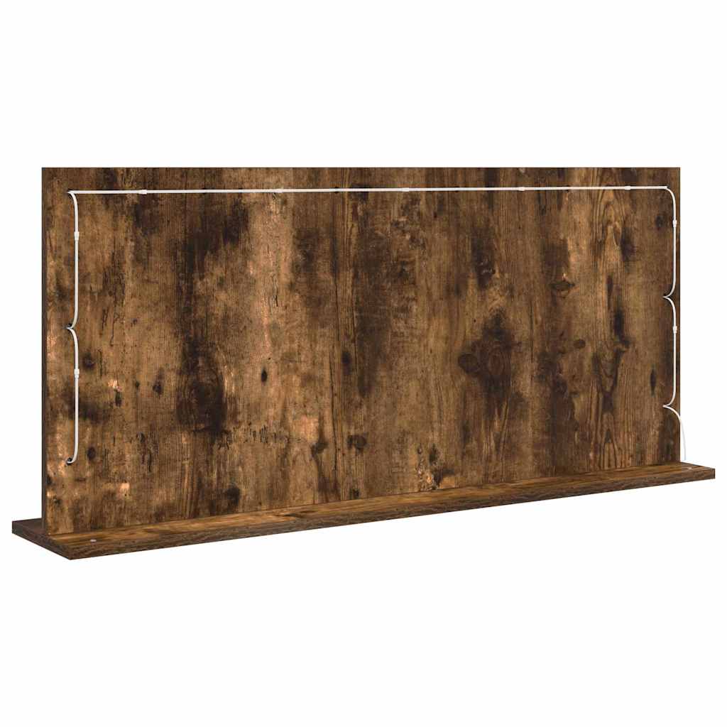 Specchio da Vanità Rovere fumé 100 x 45 x 18 cm Rettangolare