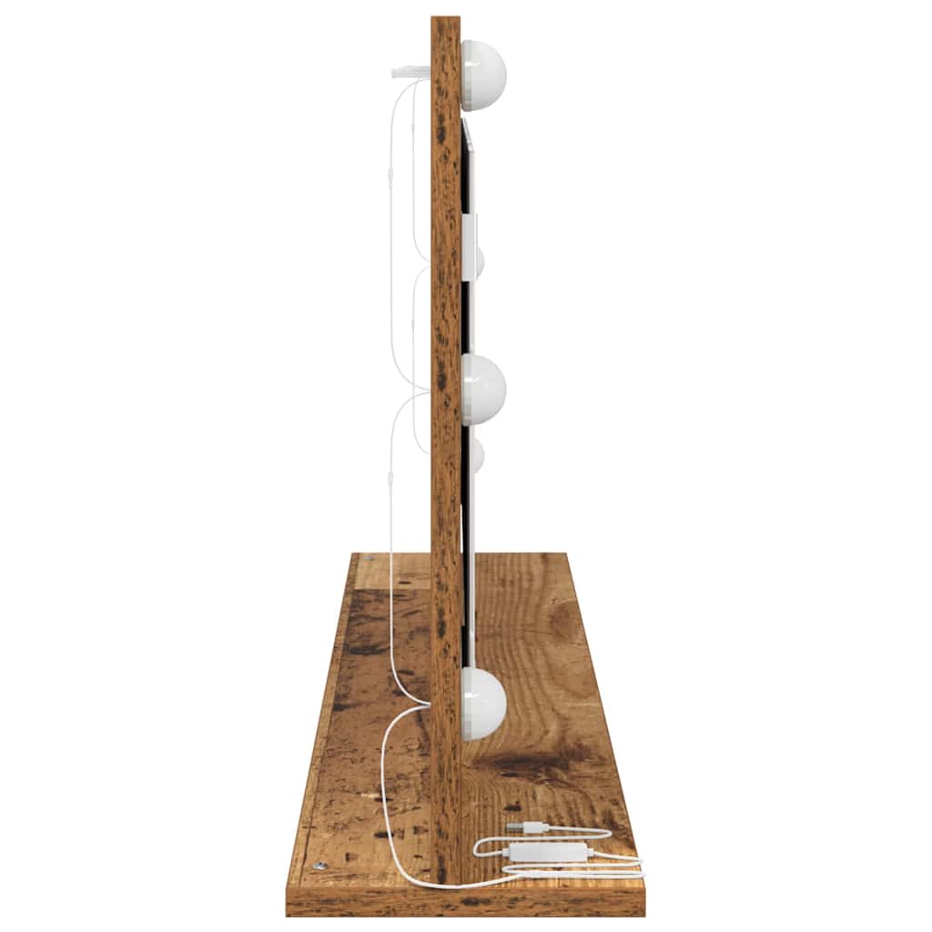 Specchio da Vanità Legno vecchio 100 x 45 x 18 cm Rettangolare