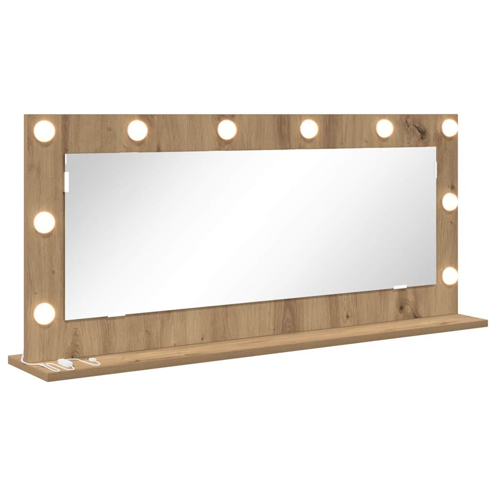 Specchio da Vanità Rovere artigianale 100 x 45 x 18 cm