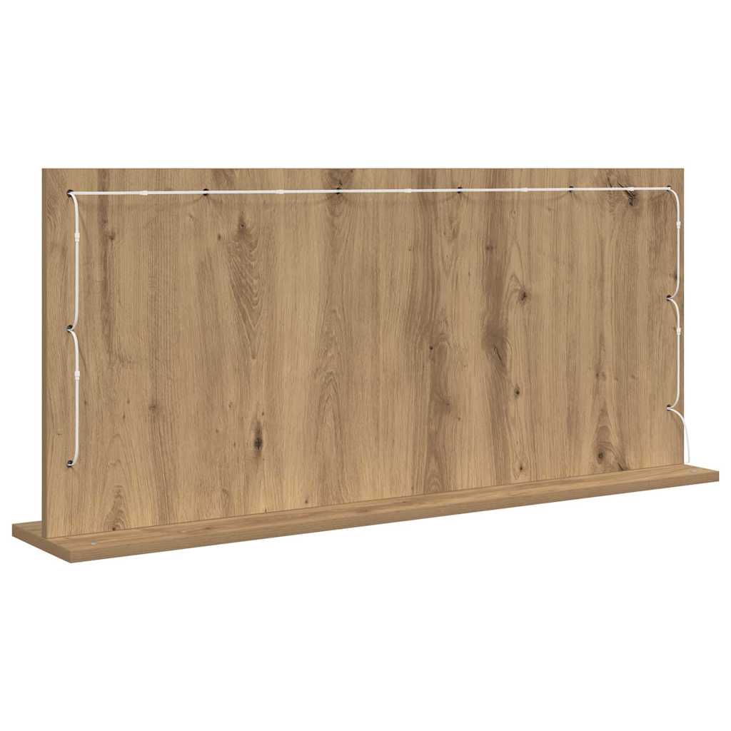 Specchio da Vanità Rovere artigianale 100 x 45 x 18 cm