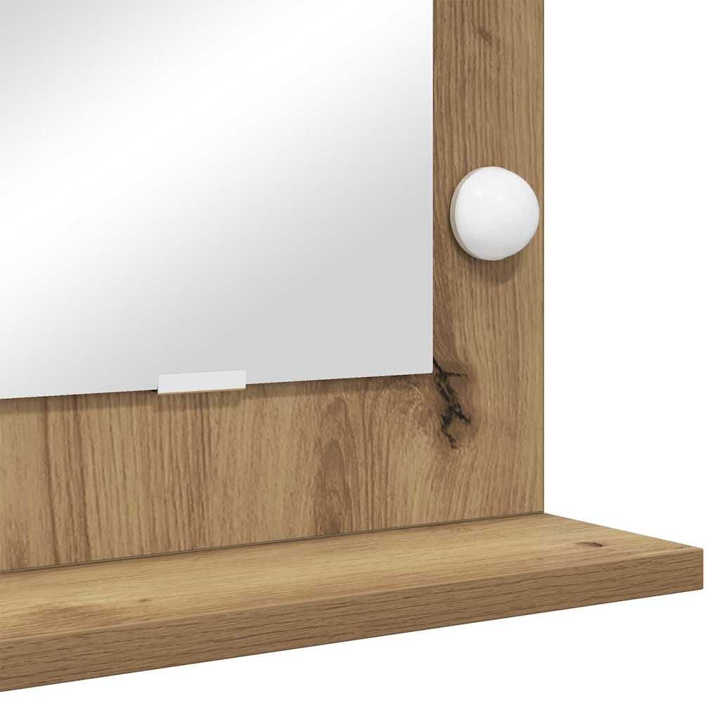 Specchio da Vanità Rovere artigianale 100 x 45 x 18 cm