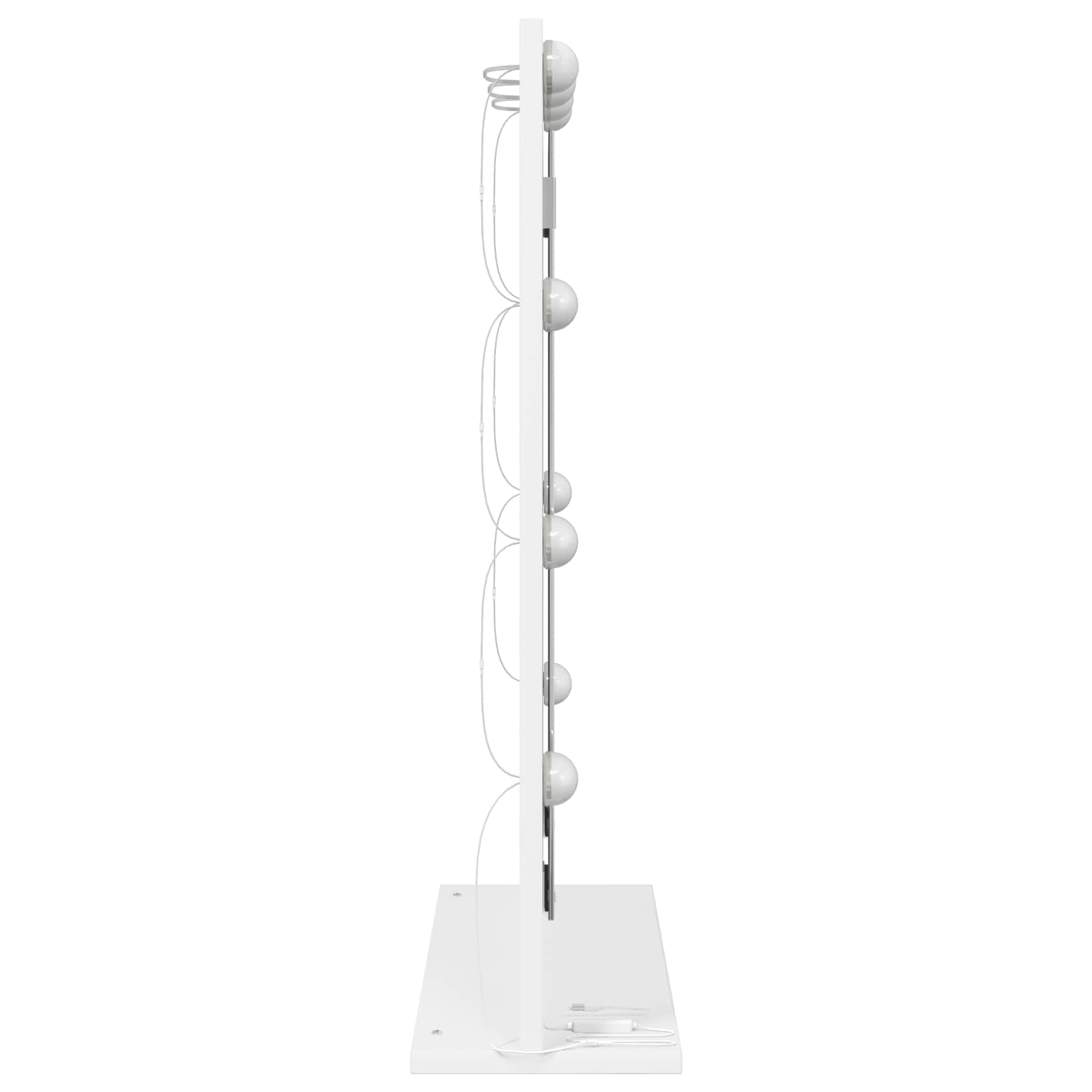 Specchio da Vanità Rettangolare Bianco 70 x 50 x 18 cm