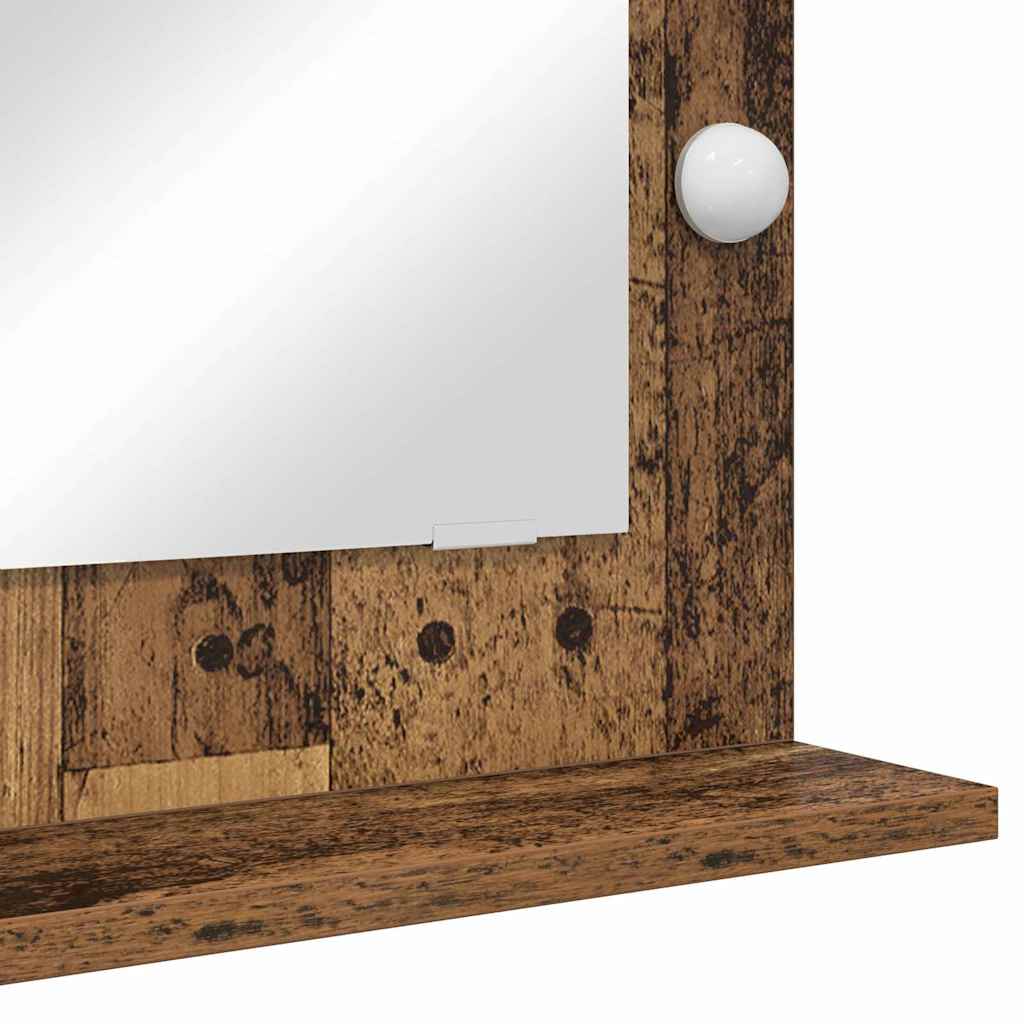 Specchio da Vanità Rovere fumé 70 x 50 x 18 cm Rettangolare