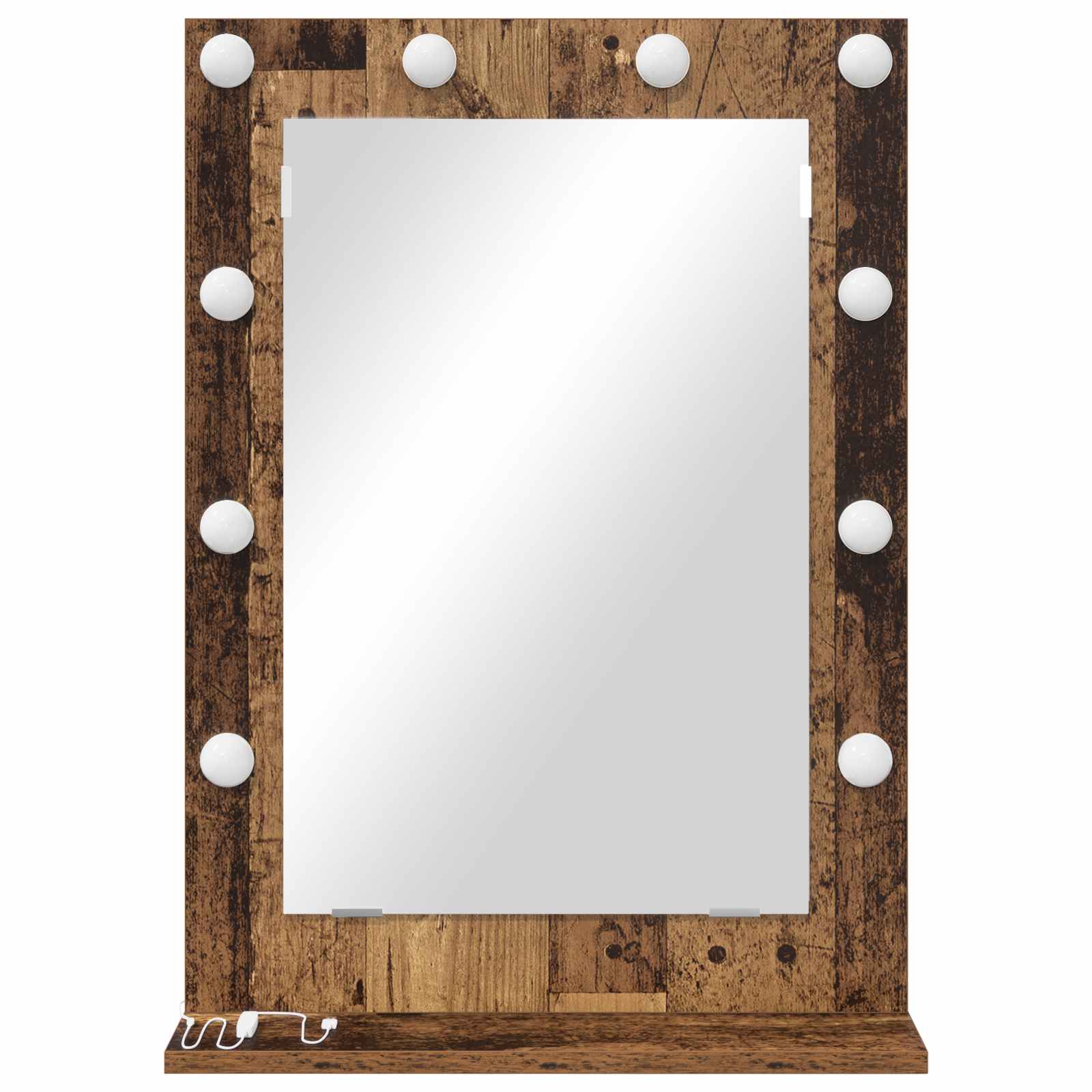 Specchio da Vanità Legno vecchio 70 x 50 x 18 cm Rettangolare