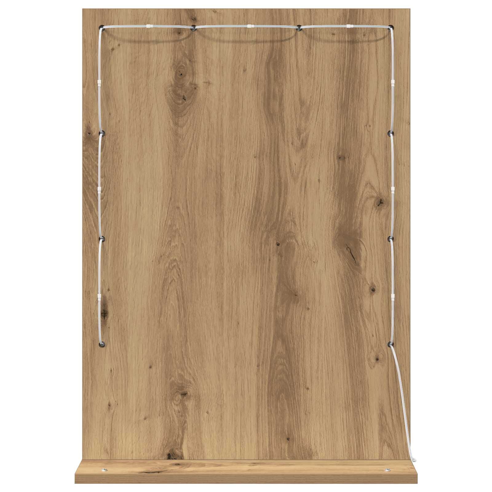 Specchio da Vanità Rovere artigianale 70 x 50 x 18 cm